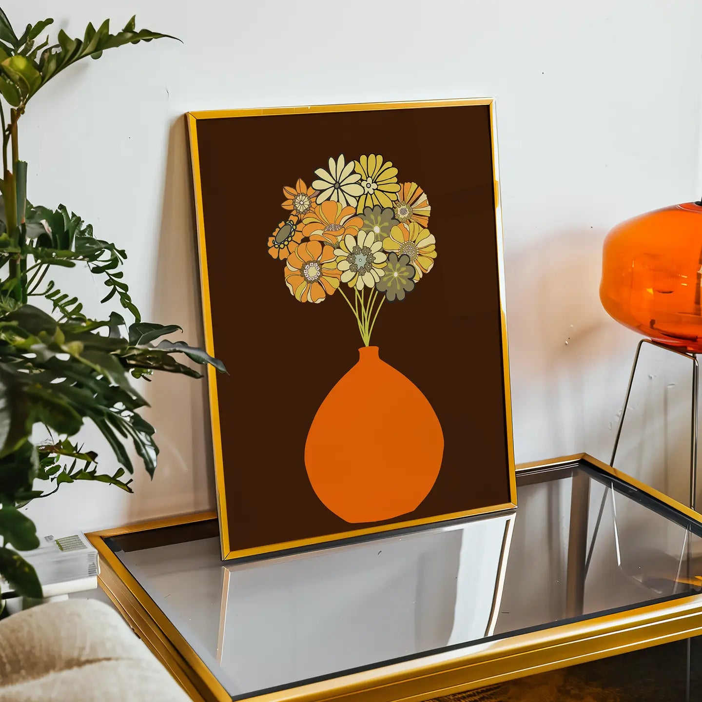 Orange Vase Print