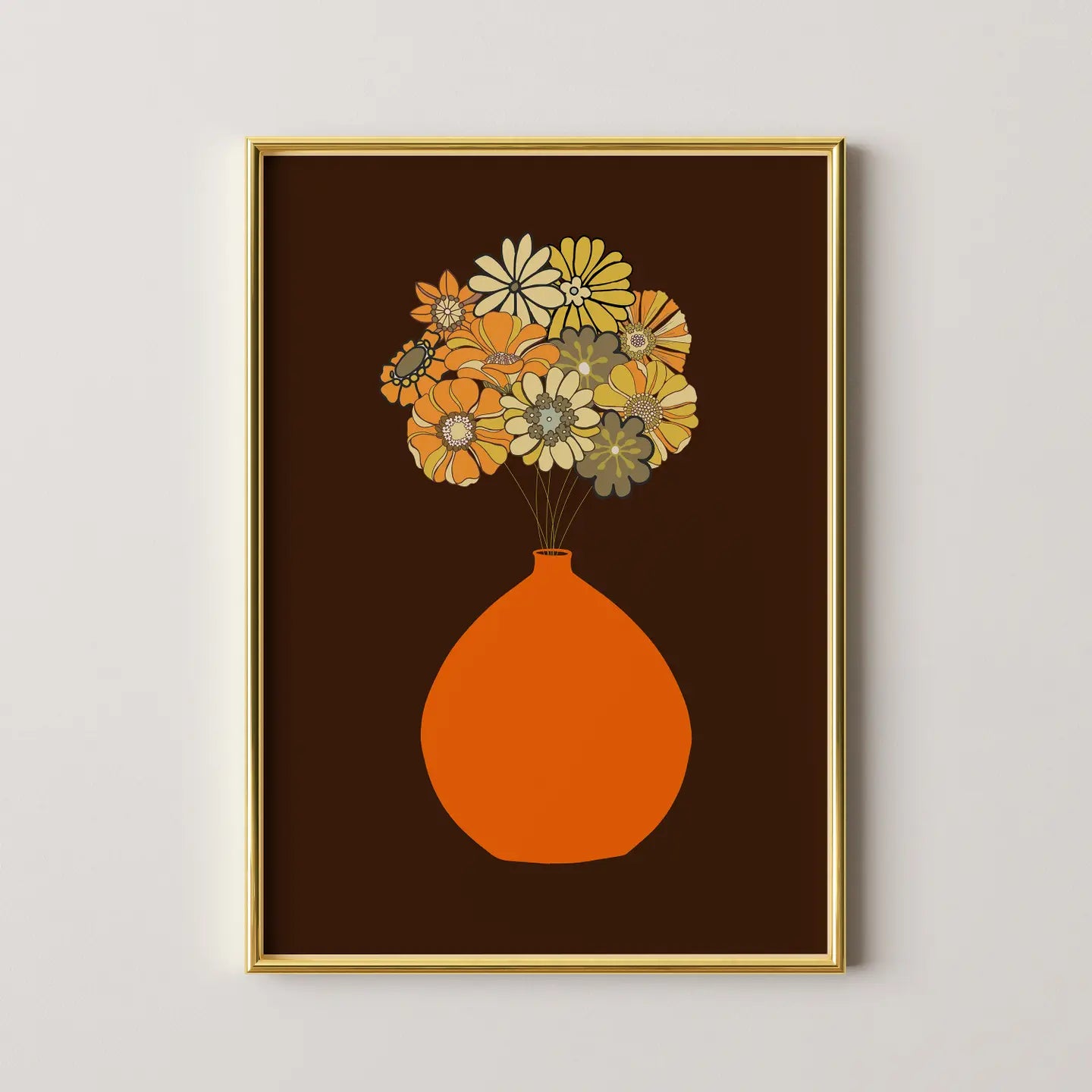 Orange Vase Print