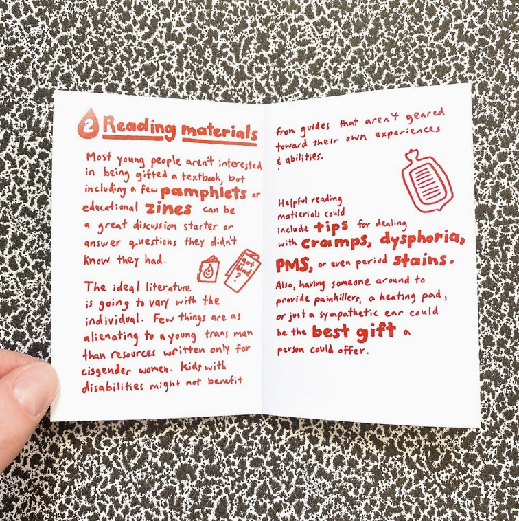 How To Make A Menstrual Starter Kit Zine