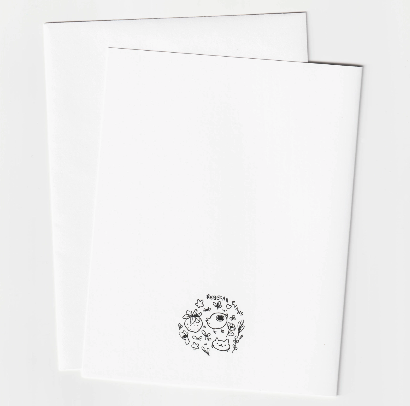 A2 Greeting Card - Frogs Under the Mushroom