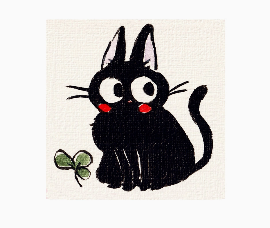 Mini Print - "Lil' Jiji" 4x4"