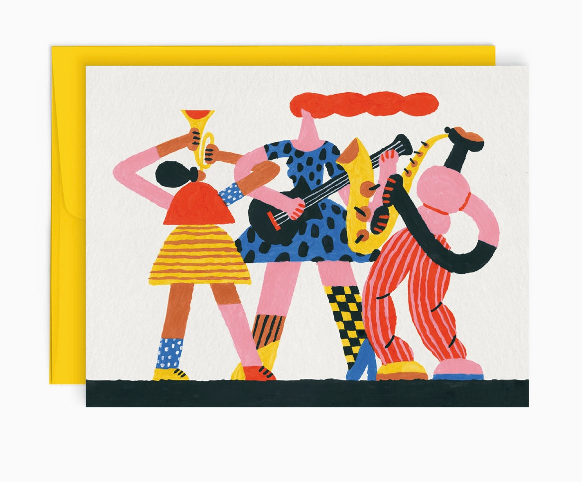 Musicians — Greeting Card