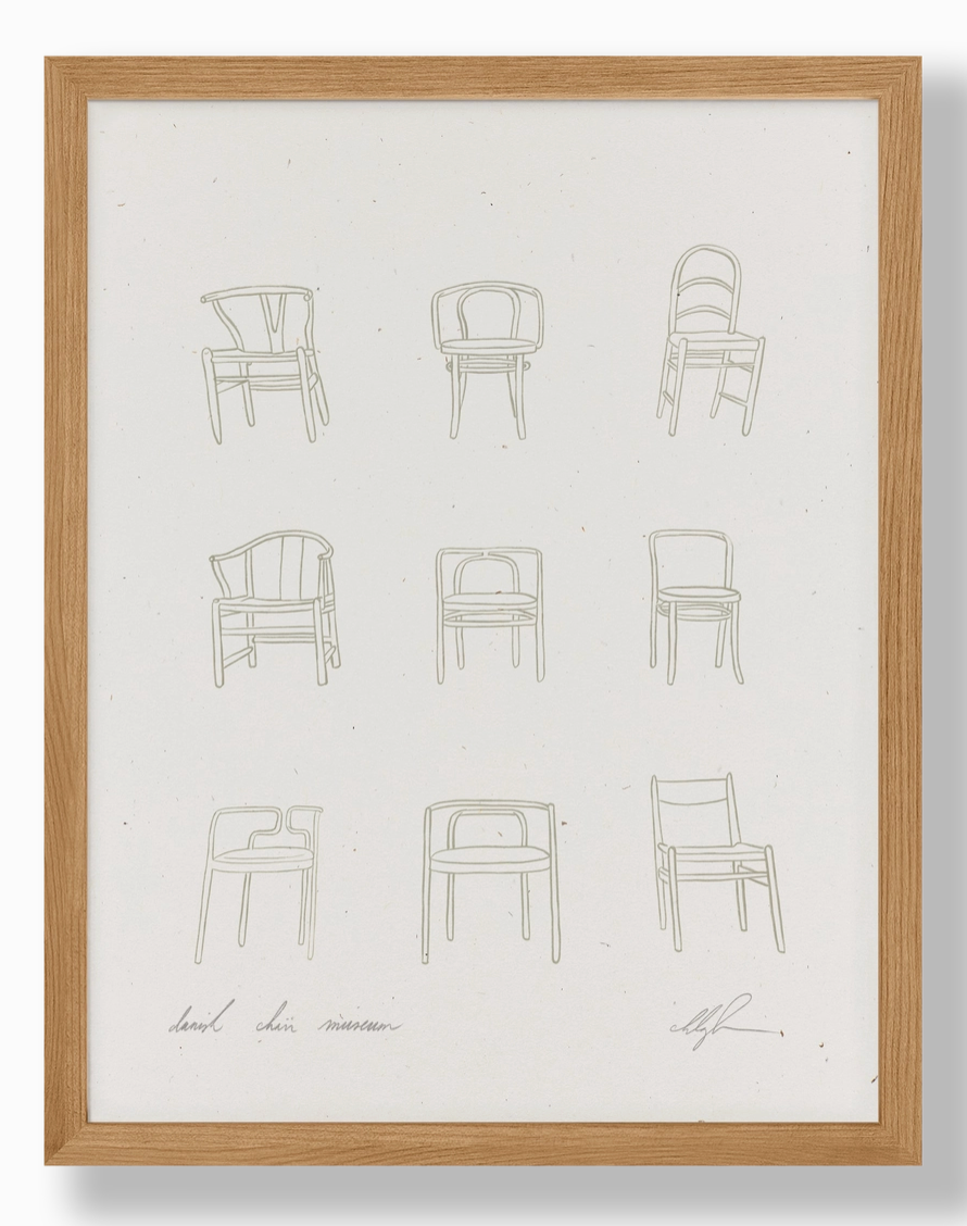 Danish Chair Museum Art Print